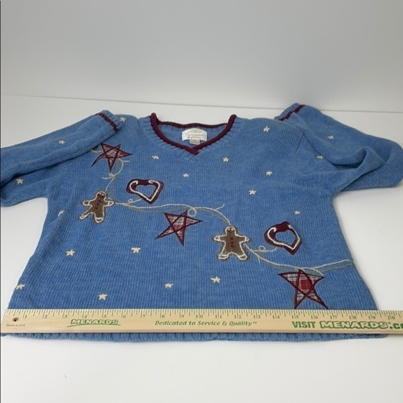 Christopher & Banks Christmas sweater SZ M - Picture 6 of 11